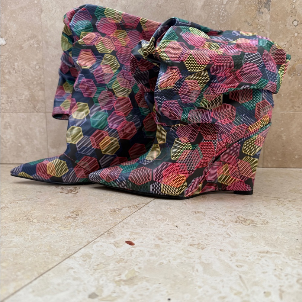 Balenciaga multi color boots